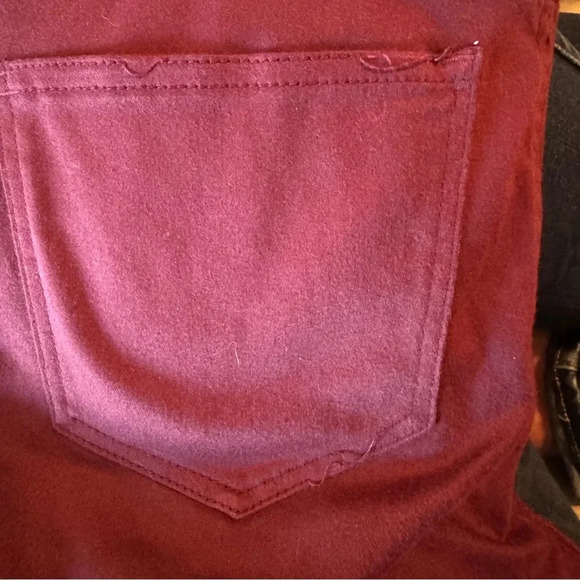 Madewell Jeans | Madewell 10" High Riser Skinny Jeans Maroon - Picture 6 of 8